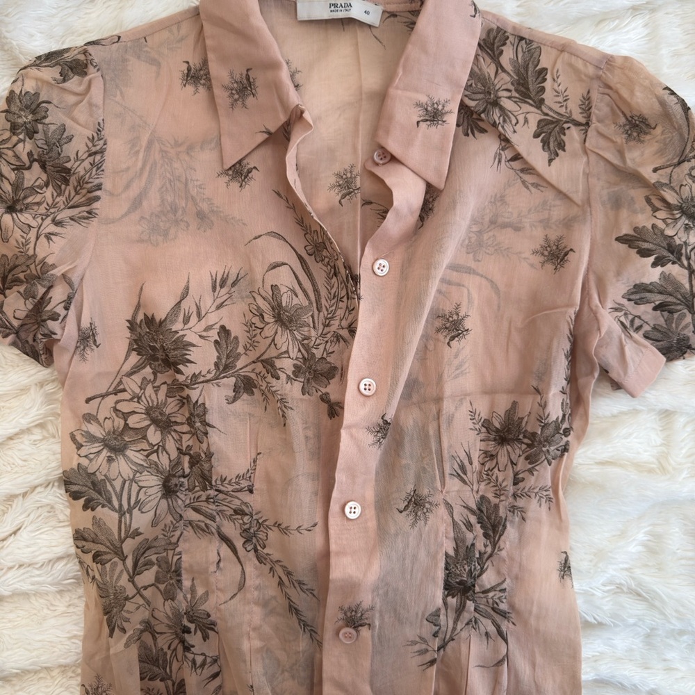 Prada Pink Floral women’s Shirt